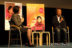 写真：福沢恵子さん（左）と池上彰さん（右）