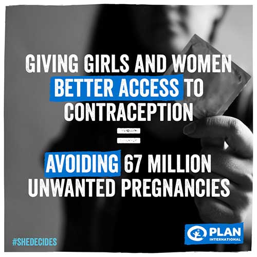 写真：避妊手段へのアクセスが高まれば6700万件の望まない妊娠が避けられる