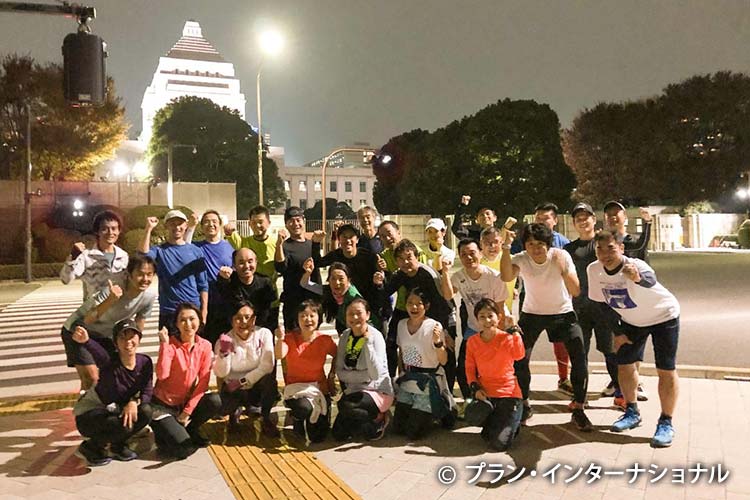 写真：2017年開催のランニングクリニック参加のチャリティランナーの皆さん