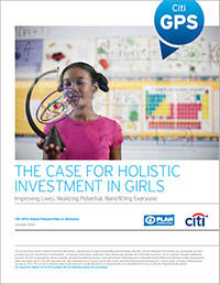 報告書『THE CASE FOR HOLISTIC INVESTMENT IN GIRLS　Improving Lives, Realizing Potential, Benefitting Everyone』（『女の子への包括的投資の有効性～すべての人の幸せにつながる女の子支援～』）