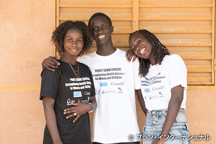 ジェンダー平等に取り組むユースグループのメンバー（セネガル）
