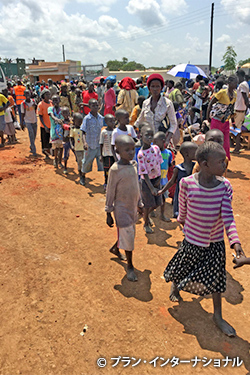 写真:ウガンダに逃れてきた子どもたち