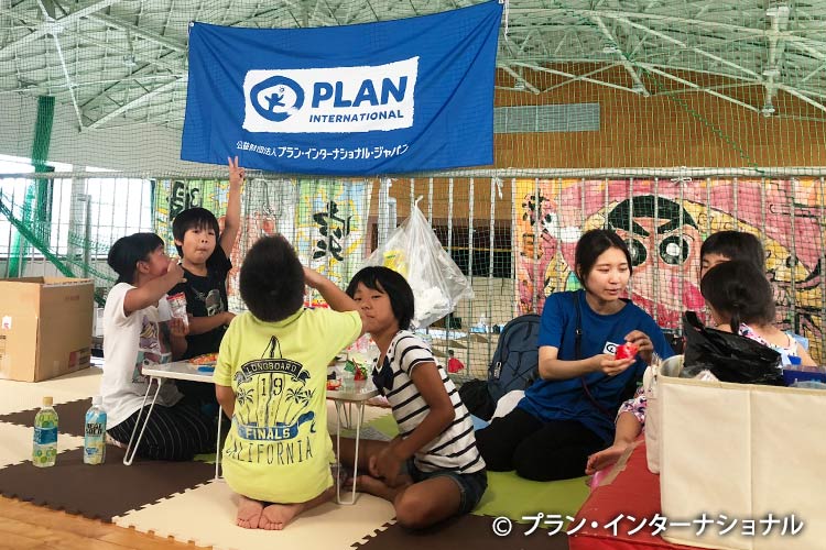 写真：「平成30年7月豪雨」緊急支援（愛媛県）で開設した子どもひろば