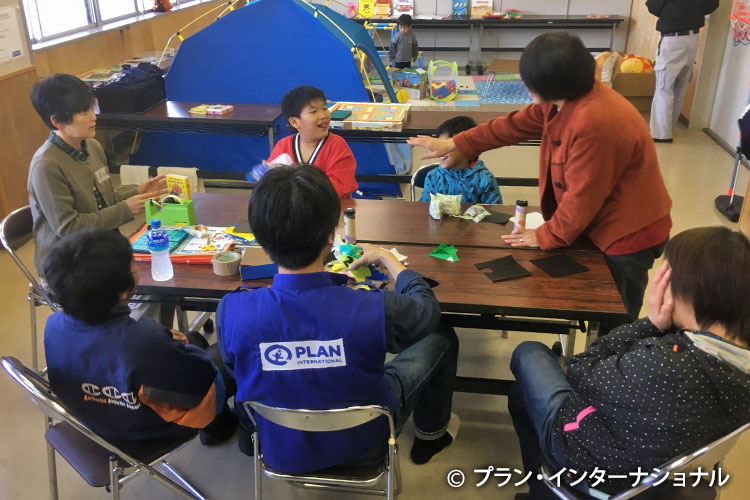 写真：台風19号緊急支援（長野県）で開設した子どもひろば
