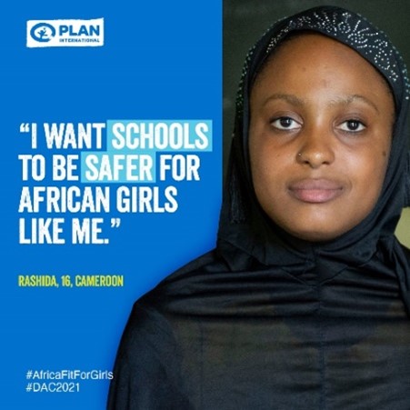 「学校がアフリカの女の子たちにとって安全な場所となりますように」