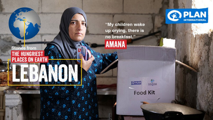 写真：レバノンのアマナさん「朝になると子どもたちは泣きながら目を覚ましますが、家には朝食用の食べ物はありません」