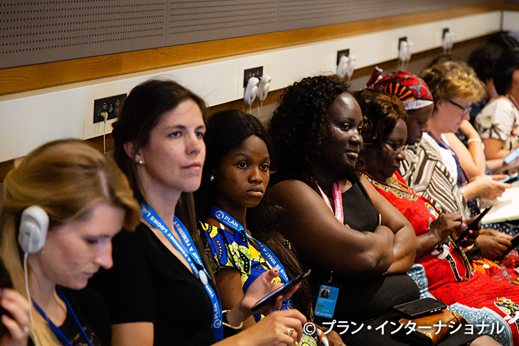 写真：ニューヨークで行われた国連のイベントに参加する各国の若者たち