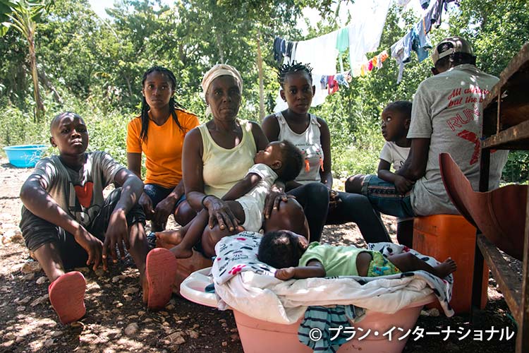 写真：ハイチでは貧困のために治療が受けられず5歳未満の死亡率が高い