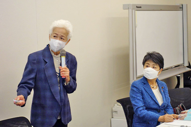 国会議員勉強会で理事長 池上清子が説明