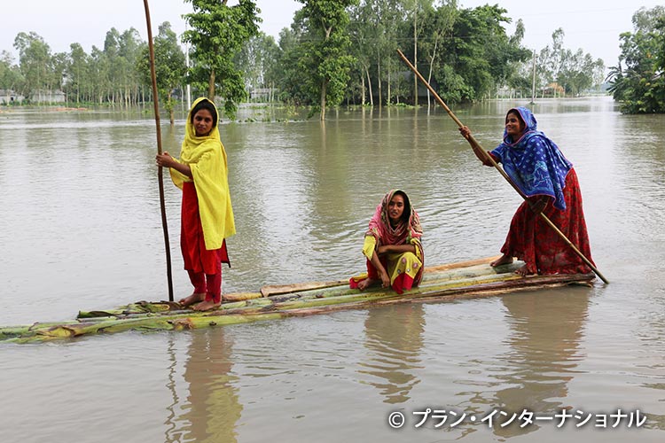 写真：2022年のクリグラム地区の洪水（バングラデシュ）