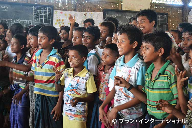 写真:「ロヒンギャの子どもの保護と教育」プロジェクト
