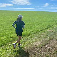 写真：チャリティランナー