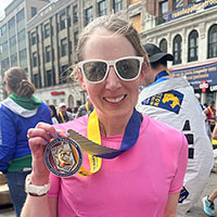 写真：チャリティランナー