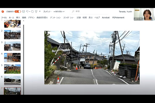 ご自身の体験をお話しされる上木様（右上）