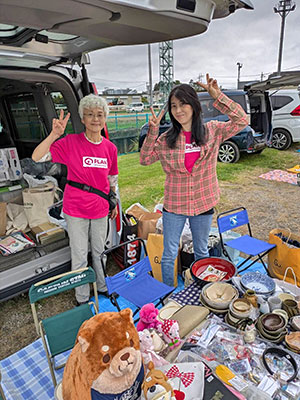 雨の中、がんばりました！