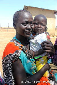 写真：食料支援で重度の栄養失調から回復した子ども